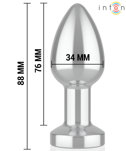 INTENSE - ANAL PLUG 10 VIBRATIONS METAL WITH REMOTE CONTROL M