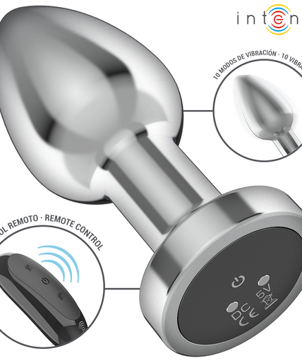 INTENSE - ANAL PLUG 10 VIBRATIONS METAL WITH REMOTE CONTROL M