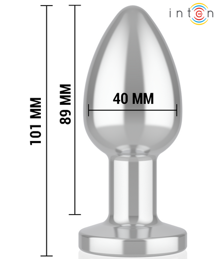 INTENSE - ANAL PLUG 10 VIBRATIONS METAL WITH REMOTE CONTROL L