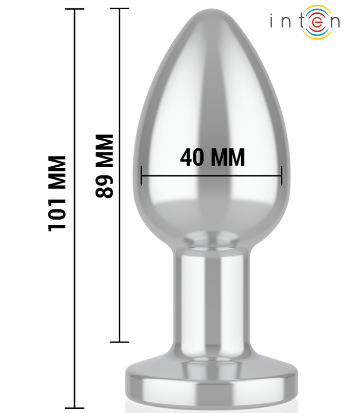 INTENSE - ANAL PLUG 10 TRILLINGEN METAAL MET AFSTANDSBEDIENING L