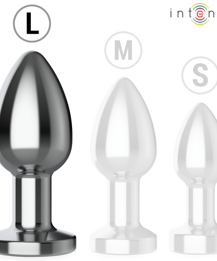 INTENSE - ANAL PLUG 10 VIBRATIONS METAL WITH REMOTE CONTROL L