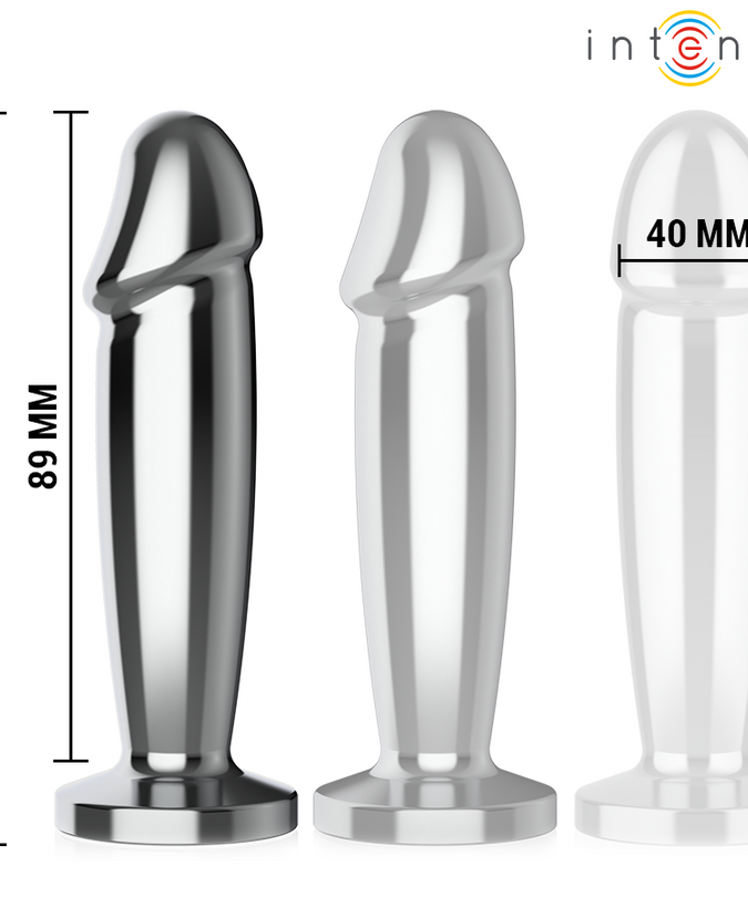 INTENSE - ANAL PLUG 10 VIBRATIONS METAL DILDO WITH REMOTE CONTROL M