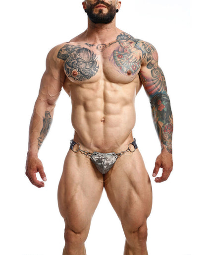MOB - DNGEON SNAP JOCKSTRAP GRIJS ONE SIZE