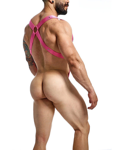 MOB - DNGEON CROSS BACK HARNESS PINK ONE SIZE