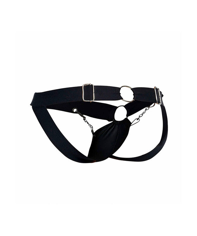 MOB - DNGEON BLACK CHAIN JOCKSTRAP EEN MAAT