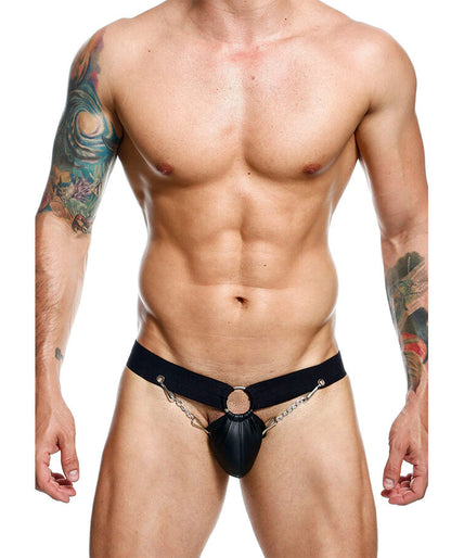MOB - DNGEON BLACK CHAIN JOCKSTRAP EEN MAAT