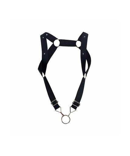 MOB - DNGEON HARNESS WITH STRAIGHT BACK BLACK ONE SIZE