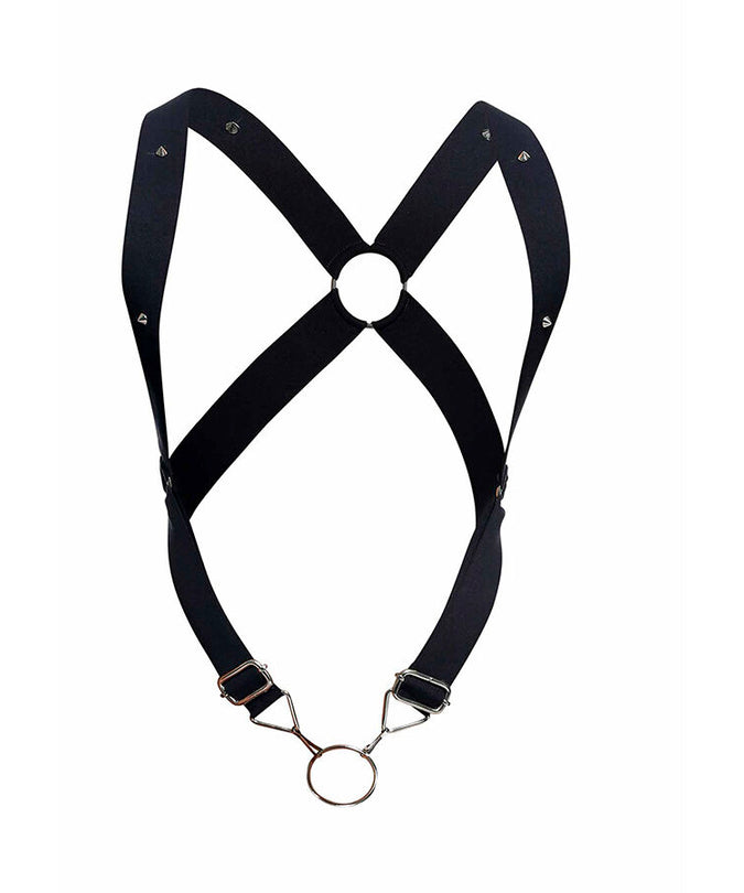 MOB - DNGEON BLACK CROSS BACK HARNESS EEN MAAT