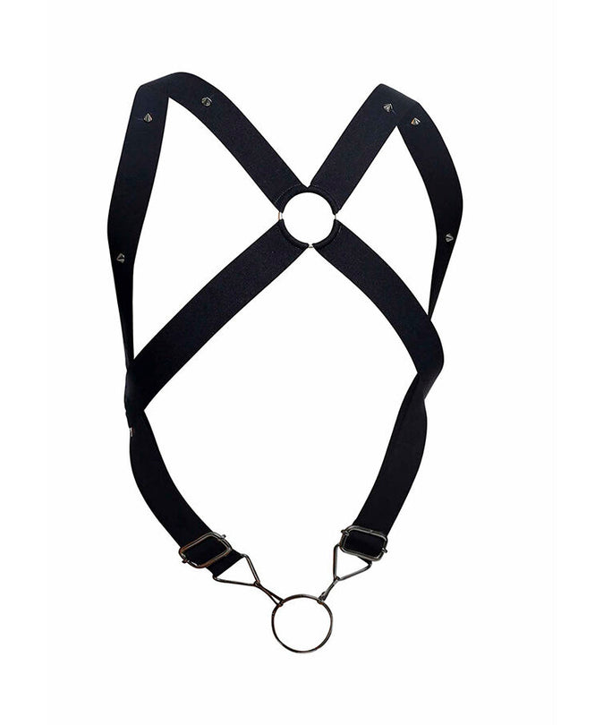 MOB - DNGEON BLACK CROSS BACK HARNESS EEN MAAT