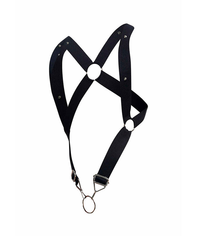 MOB - DNGEON BLACK CROSS BACK HARNESS EEN MAAT