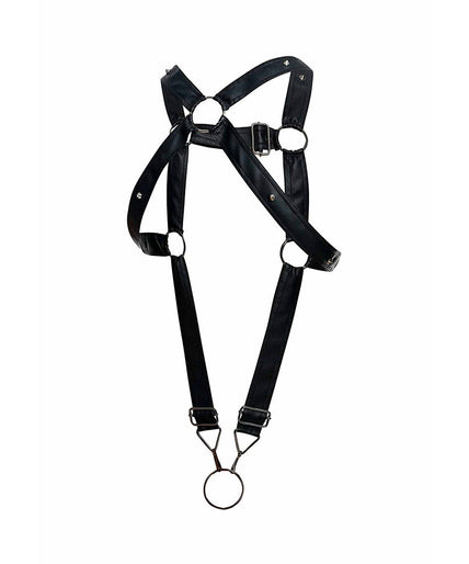 MOB - DNGEON BLACK CROSSED PENIS HARNESS ONE SIZE