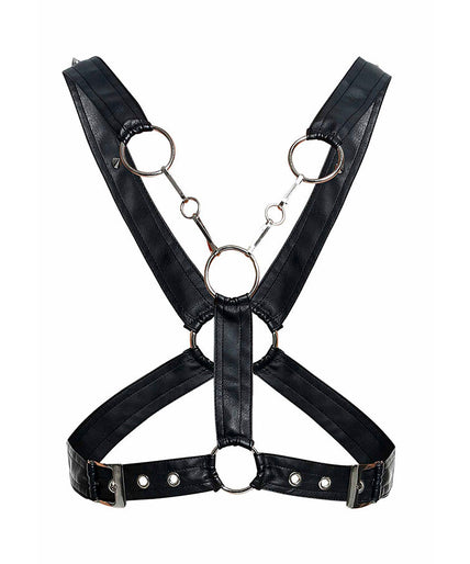 MOB - DNGEON CROSSED BLACK CHAIN HARNESS ONE SIZE