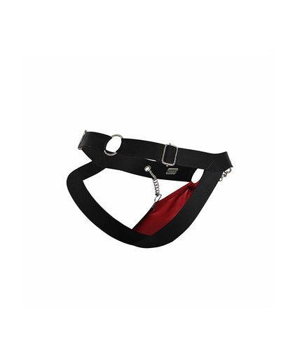 MOB - DNGEON RED JOCKSTRAP WITH CHAINS ONE SIZE