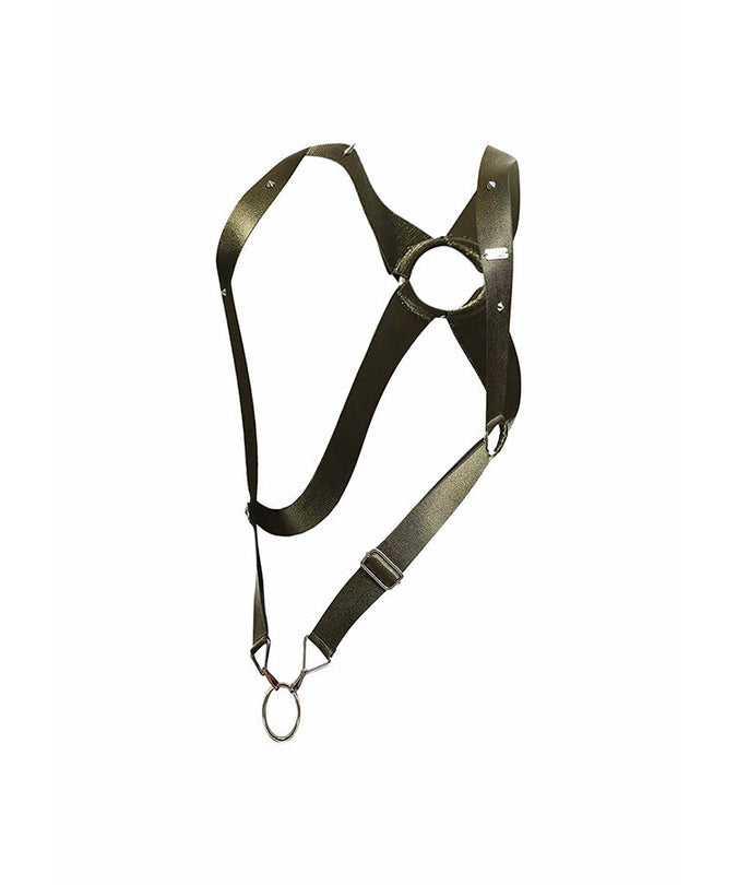 MOB - DNGEON CROSS BACK HARNESS GROEN EEN MAAT