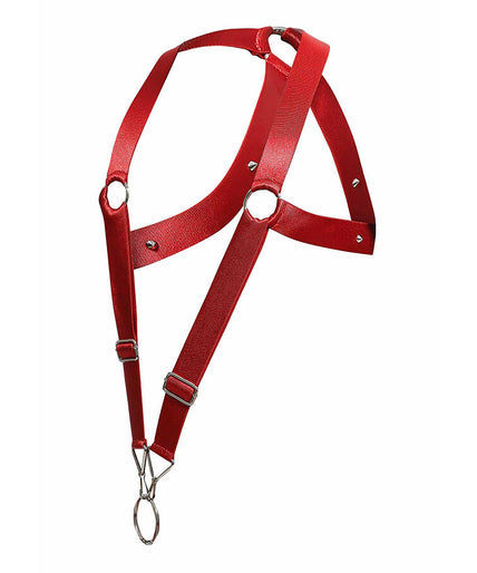 MOB - DNGEON CROSS BACK HARNESS RED ONE SIZE