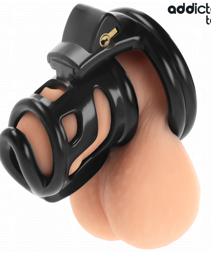 ADDICTED TOYS LOCKED - GILDEN CAGE SILICONE PENIS CAGE 8.5 CM