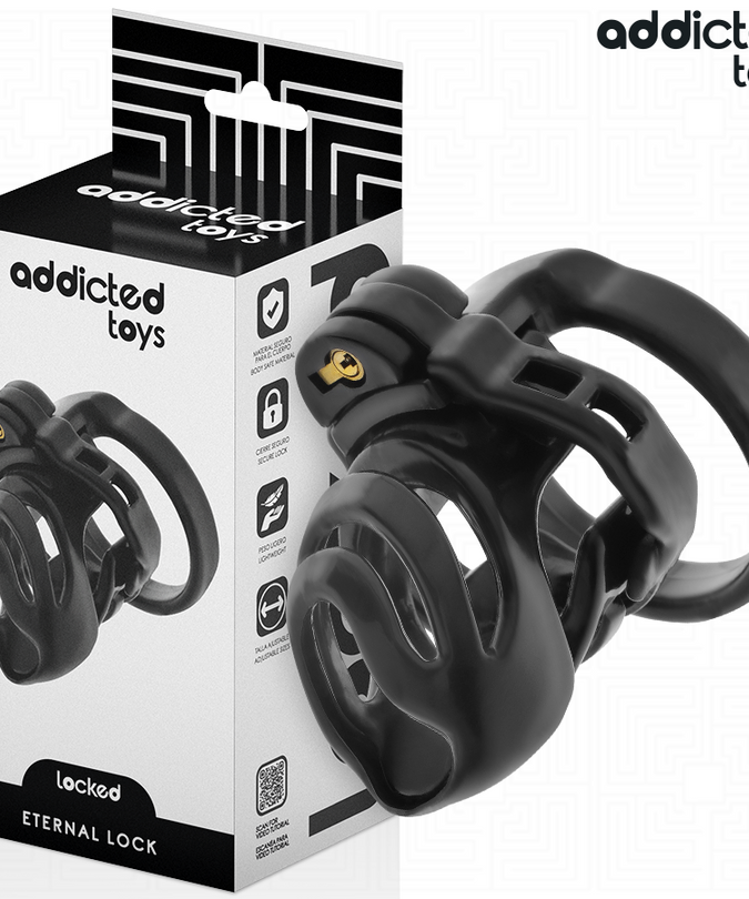 ADDICTED TOYS LOCKED - ETERNAL LOCK PENIS CAGE 9 CM