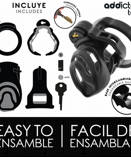 ADDICTED TOYS LOCKED - ETERNAL LOCK PENIS CAGE 9 CM