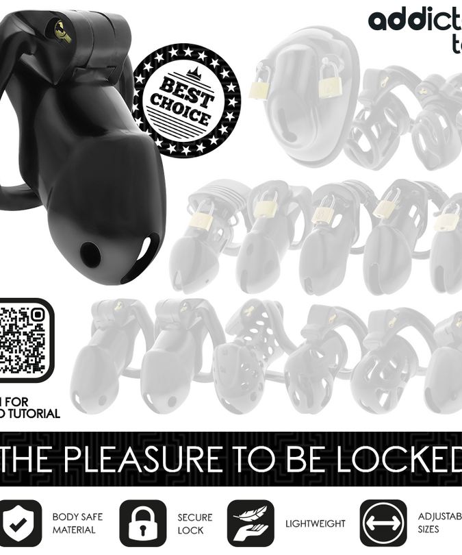 Addicted Toys Locked – Mindnight Cell Penis Cage Size M