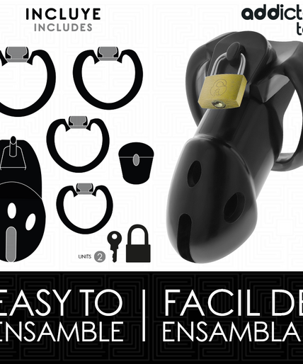 ADDICTED TOYS LOCKED - UNBROKEN DEN PENIS CAGE 9.8 CM