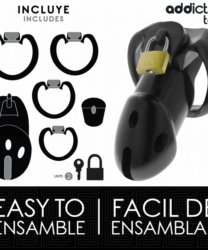 Addicted Toys Locked – Ongebroken Den Penis Kooi 9,8 Cm