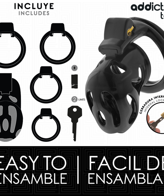 ADDICTED TOYS LOCKED - VERZEGELDE CRYPT PENISKooi 8 CM