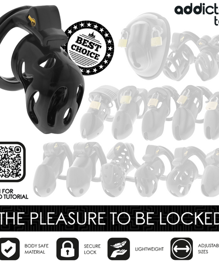 ADDICTED TOYS LOCKED - SEALED CRYPT PENIS CAGE 8 CM