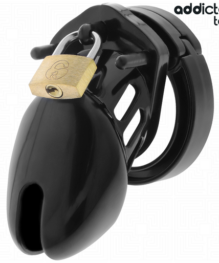 ADDICTED TOYS LOCKED - OBSIDIAN HOLD PENIS CAGE SIZE S