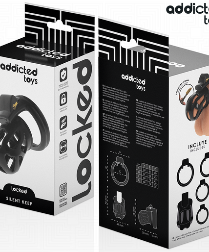 ADDICTED TOYS LOCKED - SILENT KEEP PENIS CAGE 7.5 CM