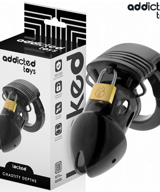ADDICTED TOYS LOCKED - CHASTITY DEPTHS PENIS KOOI 7.5 CM