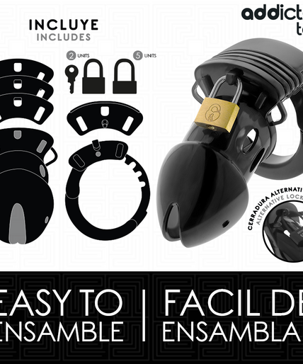 ADDICTED TOYS LOCKED - CHASTITY DEPTHS PENIS CAGE 7.5 CM