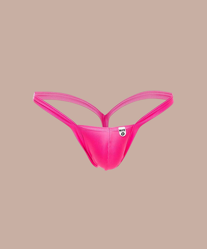 Pleasurements Mob roze string voor heren met een minimalistische pasvorm voor een zelfverzekerde uitstraling.