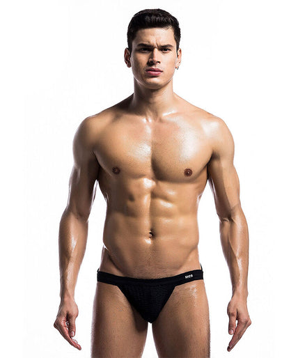 Mob – Fetisch Jockstrap Badeanzug Schwarz Größe S