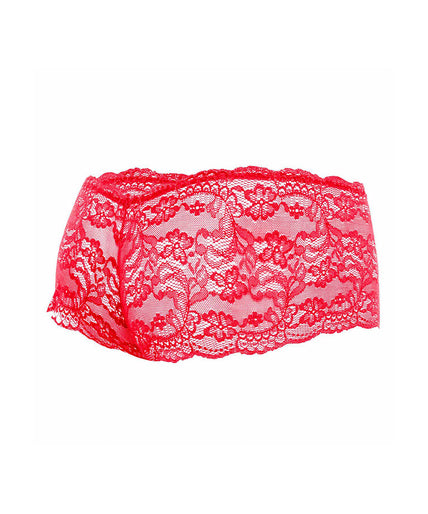 MOB - RED LACE BOXER SIZE S/M