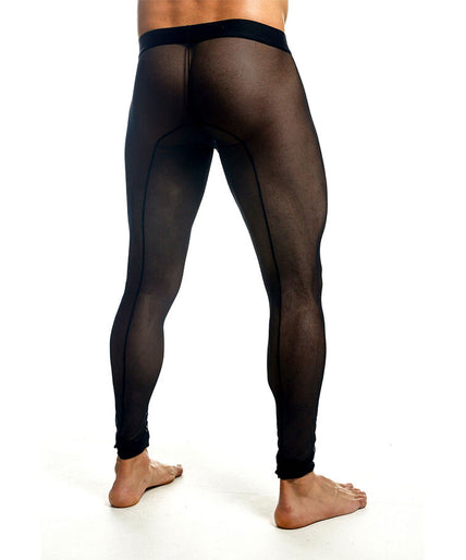 MOB - BLACK TRANSPARENT TIGHTS SIZE M