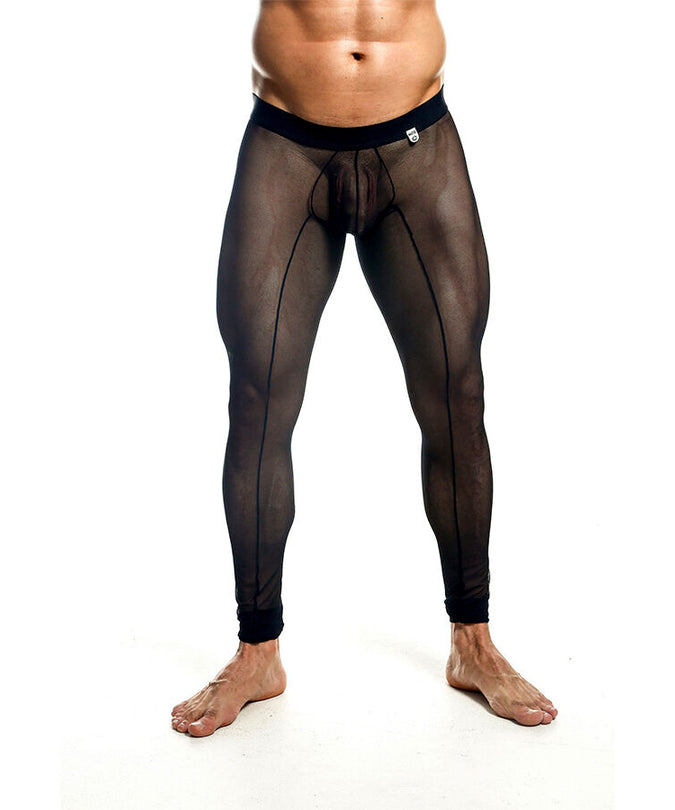 MOB - BLACK TRANSPARENT TIGHTS SIZE XL