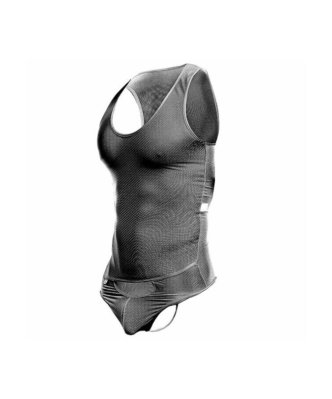 MOB - TRANSPARANTE ZWARTE BODYSUIT MAAT S/M
