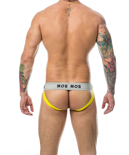 MOB - CLASSIC STRIPE JOCK YELLOW SIZE XL