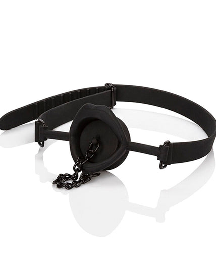 CALEXOTICS - SCANDAL GAG WITH BLACK SILICONE PLUG