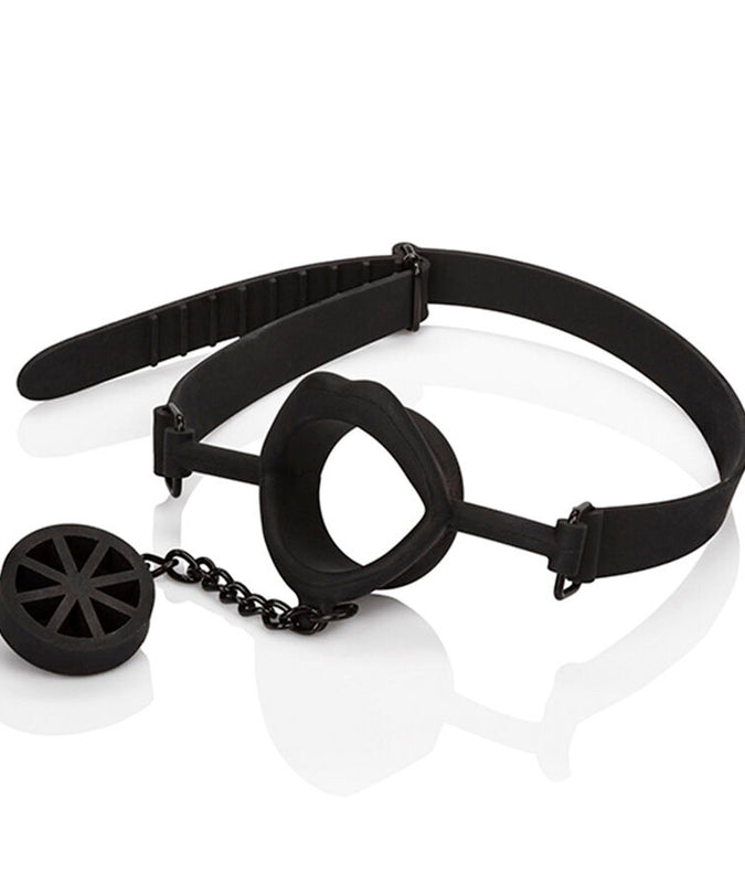 Calexotics – Scandal Gag met Zwarte Siliconen Plug