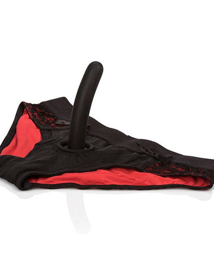 CALEXOTICS - SCANDAL SET OF RED PANTIES WITH DILDO SIZE L/XL