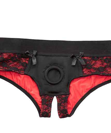 CALEXOTICS - SCANDAL SET OF CROTCHLESS PANTIES WITH DILDO SIZE L/XL