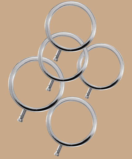 ELECTRASTIM - ELECTRARINGS METAL PENIS RINGS PACK OF 5