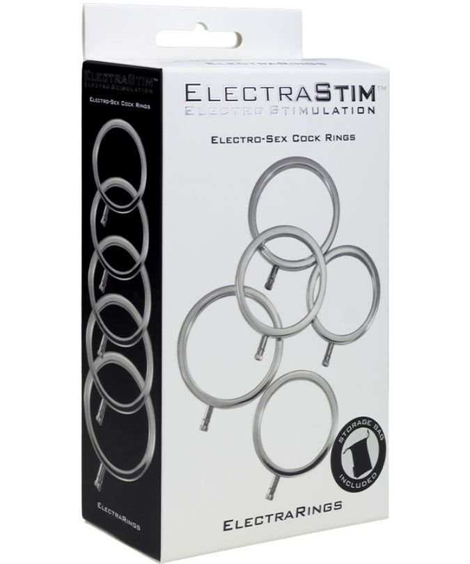 ElectraStim – Electrarings Metall-Penisringe Packung mit 5