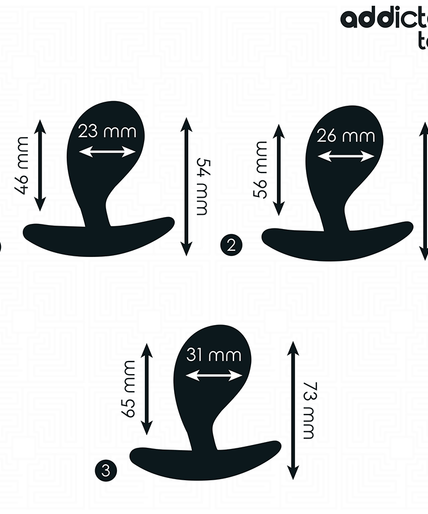 ADDICTED TOYS - SET OF 3 ANAL PLUG SILICONE MODEL 3