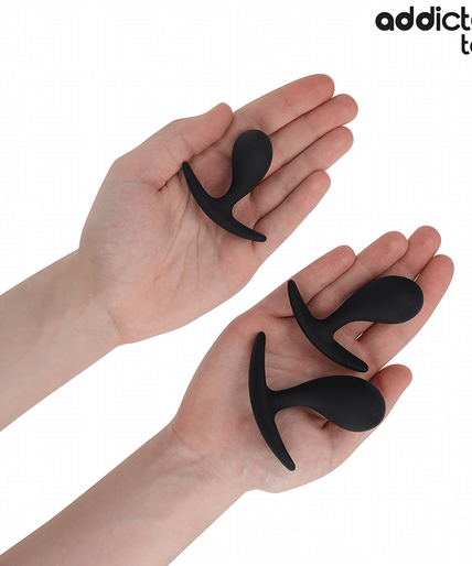 ADDICTED TOYS - SET OF 3 ANAL PLUG SILICONE MODEL 3