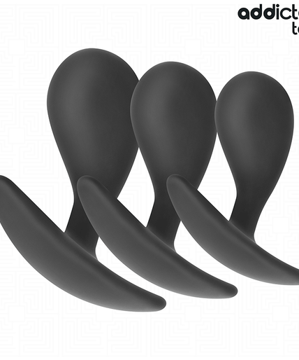 ADDICTED TOYS - SET OF 3 ANAL PLUG SILICONE MODEL 3