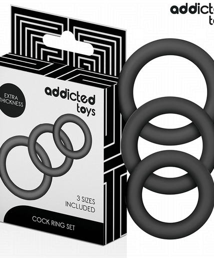 ADDICTED TOYS - SET OF SILICONE RINGS MODEL 1