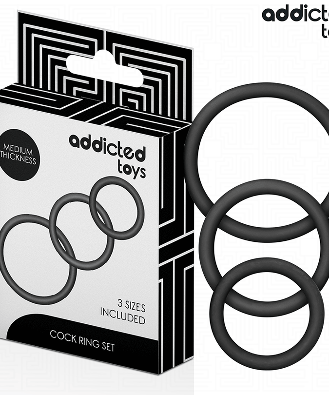 ADDICTED TOYS - SET SILICONEN RINGEN MODEL 2