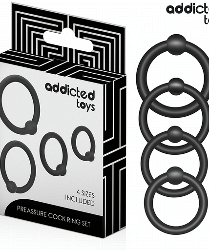 ADDICTED TOYS - SET OF PRESSURE SILICONE RINGS